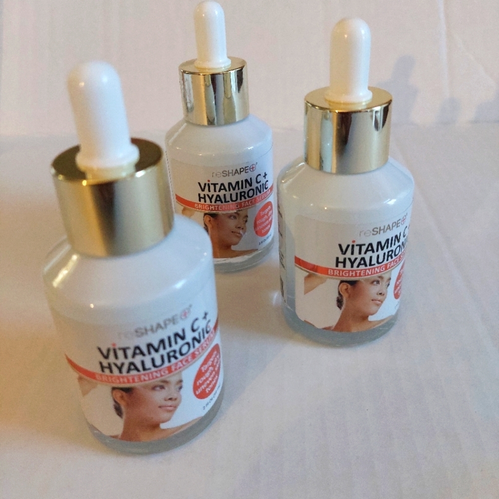 3Pcs ReShape+ Vitamin Hyaluronic Face SERUM 2 FL Oz Rough SKIN